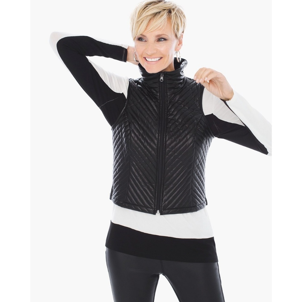 Chico's Zenergy Valencia Novelty Quilted Vest